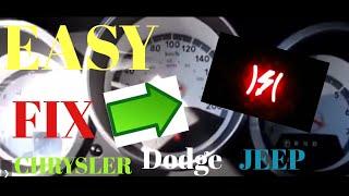 CHRYSLER DODGE JEEP RED LIGHTING BOLT ON DASH LIMP MODE -RELEARN PROCEDURE- EASY FIX