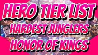 Hero Tier List of Hardest Junglers  Honor of Kings  HoK  KoG