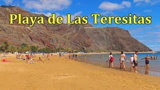 PLAYA DE LAS TERESITAS TENERIFE BEACH WALK