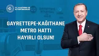 Gayrettepe – Kâğıthane Metro Hattı Hizmete Açıldı 