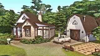 Lil Modern Farmhouse w Apartment NoCC  Stop Motion Speed build  Sims4