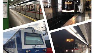 Meine Schnellbahn und U-Bahn Reise Quer durch Wien