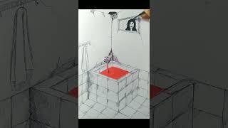 pop up kamar mandi hantu  creepy bathroom #shorts