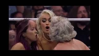 Mariah May Toni Storm and Mina Shirakawa three way kissAEW Forbidden Door 2024