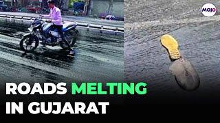 Heatwave Effect Roads In Gujarat Melt As Mercury Touches 40 Degrees