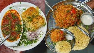 Juhu Chowpatty MahaLaxmi Pav Bhaji Tawa Fry Masala Pulao  Mumbai Street Food