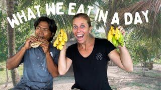 What WE EAT IN A DAY Living on a Remote Tropical Island