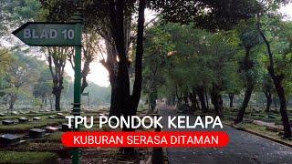 Jalan dikuburkan serasa jalan DITAMAN  Morning walk TPU pondok kelapa JAKTIM