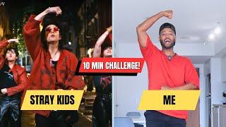 Trying to learn Stray Kids Chk Chk Boom Dance in 10mins