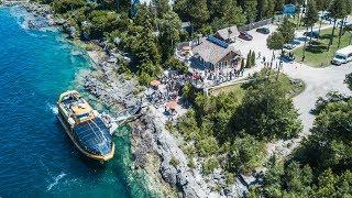 Bruce Anchor Cruises - Take a Glass-Bottom Boat Tour and visit Flowerpot Island