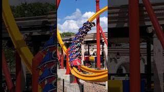 Wonder Woman @ Six Flags Fiesta Texas is running SO smooth #refurbished #smooth #rollercoaster #fun