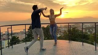 AMAZING SALSA Dance With Most Beautiful Sunset View