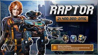 WR  RAPTOR w Gloria Pilot Does 21400000 Damage – Mk3 Gameplay  War Robots