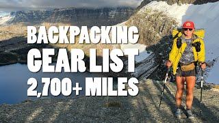 Backpacking Gear List Review After 2700+ miles on a CDT Thru-Hike
