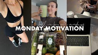 MONDAY MOTIVATION vlog productive day in the life romanticize your mornings coffee work date