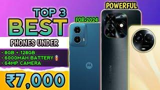 Top 3 Best Budget Smartphones Under ₹7000 In 2024  Best Phones Under 7000