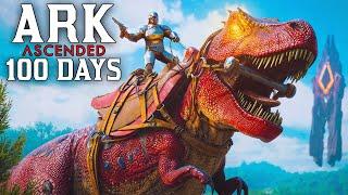 I Spent 100 Days In Ark Survival Ascended The Island