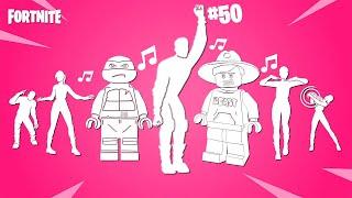Top 50 Legendary Fortnite Dances & Emotes Lego Fortnite Real Slim Shady Walking Pretty TMNT