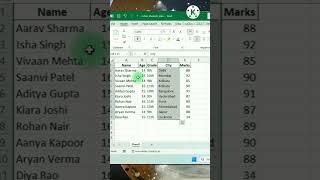 Ms Excel Tutorial Row aur Column Select Karne Ka Naya Tareeka #short #youtubeshorts #excel #2024