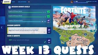 Chapter 3 ALL Week 13 Challenges Guide - Fortnite Season 1