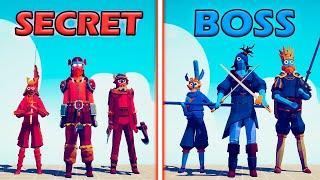 STRONG SECRET UNITS vs BOSS UNITS TEAM - Totally Accurate Battle Simulator  TABS