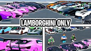 I Hosted THE LARGEST LAMBORGHINI ONLY Meet Up In Car Dealership Tycoon 2024