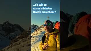 ......mit letzter Kraft zum Gipfel..... doch noch geht es weiter bei  -10Grad zum Biwak