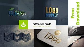 Logo Mockup Download For Free  3d Logo Mock PSD File