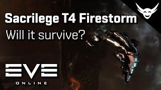 EVE Online - 660mil Sacrilege T4 Firestorm Abyss fit test