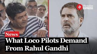 Surprise Visit Rahul Gandhi Meets Indian Railways Loco Pilots at New Delhi Station
