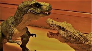 T-Rex vs Spinosaurus - Stop Motion