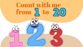 Number Song 1-20 for children  Counting Numbers  Counting for Kids  Nursery Rhymes