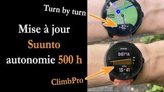 Mise à jour Suunto  Climb Pro et gain dautonomie