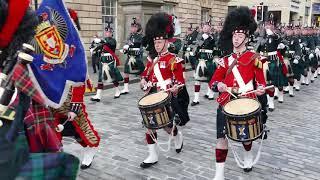 The Black Watch parade the Royal Mile - Green Hills of Tyrol 4KUHD