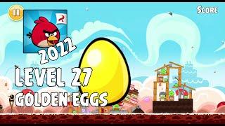 Angry Birds 2022  Golden Eggs  Level 27  Walkthrough