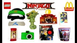 2017 FULL WORLD SET McDONALDS LEGO NINJAGO MOVIE HAPPY MEAL TOYS 8 KIDS COLLECTION EUROPE USA UNBOX