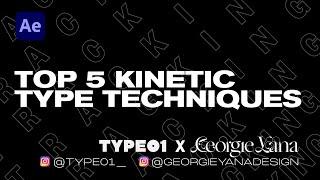 Top 5 Typography Techniques in After Effects  Kinetic Type Tutorial