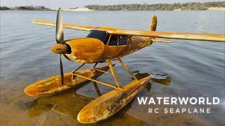 RC Seaplane from the movie WATERWORLD SCRATCH BUILD MAIDEN. Full 3D printed Bambu Lab AERO PLA plane