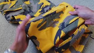 Unboxing Another Supreme Brooklyn Yellow Camo Colorway Pant FREE 11 18 2017