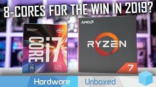 Ryzen 7 1800X vs. Core i7 7700K 4 Intel Cores vs. 8 AMD Cores in 2019