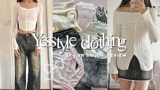 YESSTYLE clothing haul   try on + honest thoughts