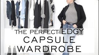 The Perfect EDGY CAPSULE WARDROBE Checklist  Edgy Chic Minimalist  Outfits  Emily Wheatley