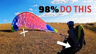 Classic PARAGLIDING MISTAKE - are you doing THIS? Paraglider Control Safety Tips