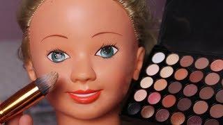 ASMR Binaural Doll Makeup - Doll Makeup