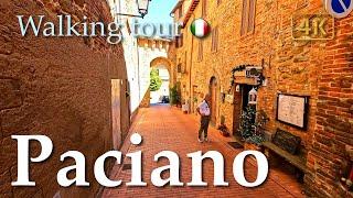 Paciano Umbria Italy【Walking Tour】History in Subtitles - 4K