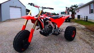 CRF450R to Trike3-WHEELER Full Build + RIDE