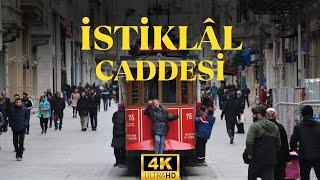 4K  İstiklal Caddesi - Tünel ve Tramvay Turu