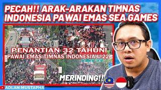  ARAK-ARAKAN TIMNAS INDONESIA PAWAI EMAS SEA GAMES CAMBODIA PECAH‼️   MALAYSIA REACTION