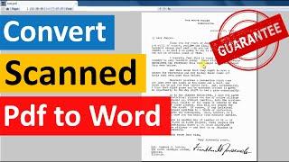 how to convert scanned pdf documents to word text online free  edit scanned pdf to text converter