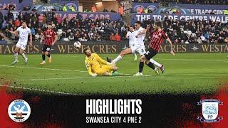 Highlights Swansea City 4 PNE 2